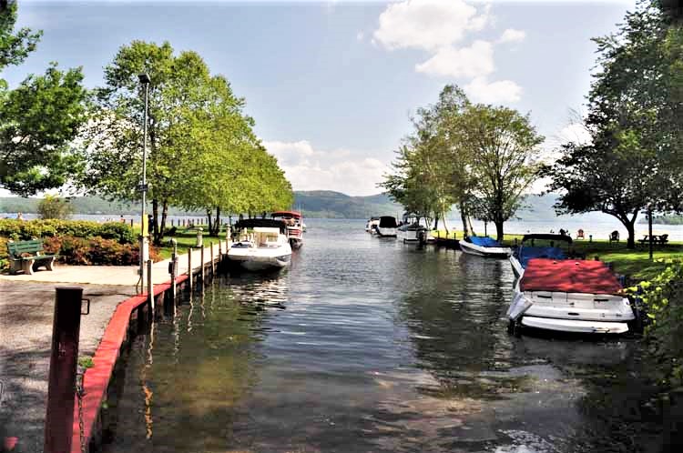 canal with boats